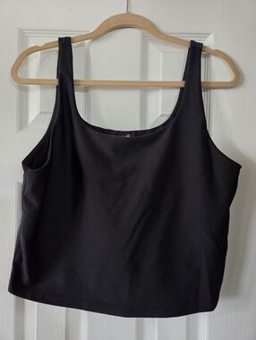 Black Sports Bra Top